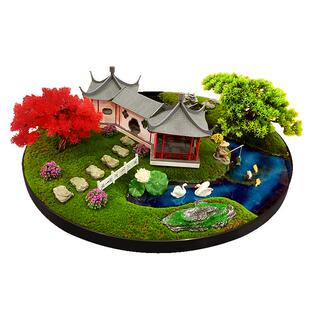 酒店饭店餐桌中间摆花电动转盘大圆桌摆件餐厅装饰品摆设高端假花