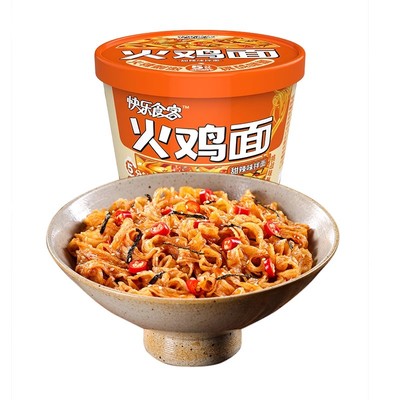 稻花香 火鸡面泡面速食拉面干拌面炸酱面方便面韩式甜辣63g*1杯装