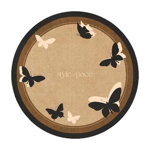 中古风圆形玻璃花瓶垫子硅藻泥吸水桌面花盆垫布沥水餐垫水壶杯垫