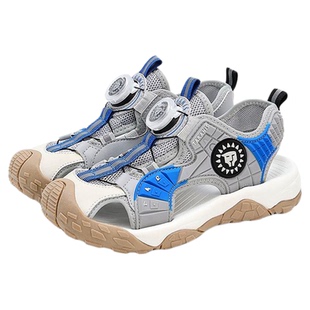 泰兰尼斯夏季新款运动凉鞋男童溯溪凉鞋女童透气舒适露营旋钮鞋子