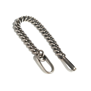 从不睡觉 复古Werkstatt Munchen暗黑风格纯925银弹簧扣手链个性