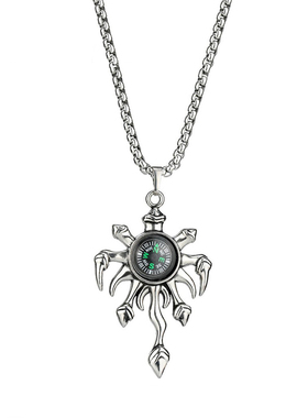 钛钢指南针不褪色测试推荐项链