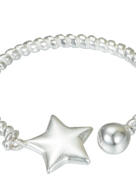 简约小清新s925纯银文艺少女麻花