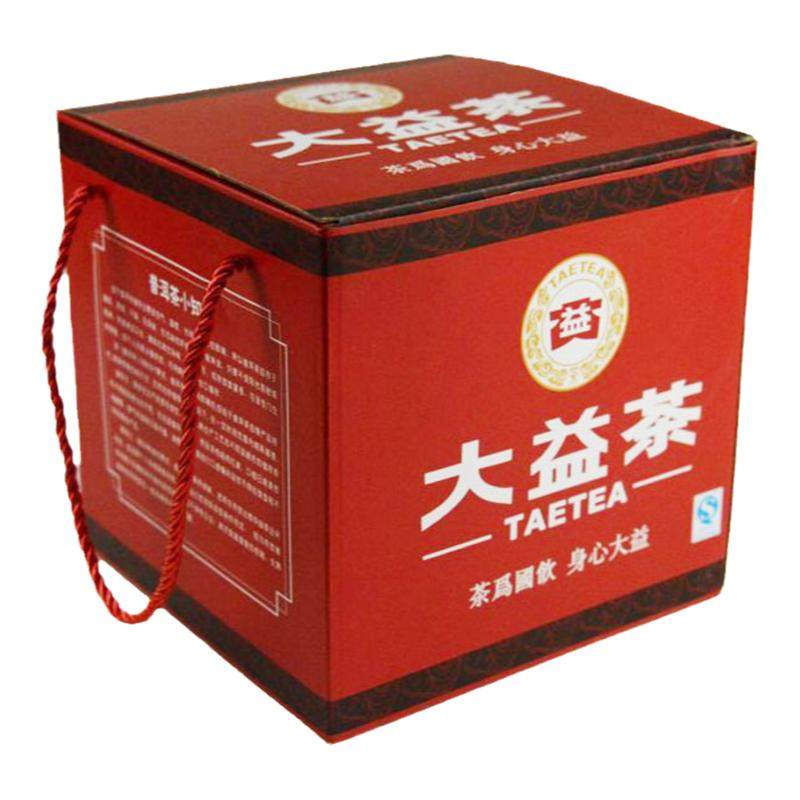 大益普洱茶礼品盒整提装7饼纸质包装盒红色生熟饼茶叶通用空礼盒