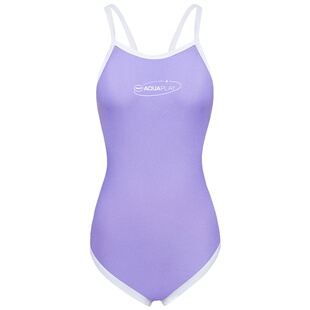 Aquaplay宽带比基尼连体泳衣露背泳装海边游泳度假冬季泡温泉泳衣
