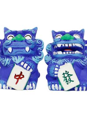 狮三百中国风小狮子招福客厅树脂