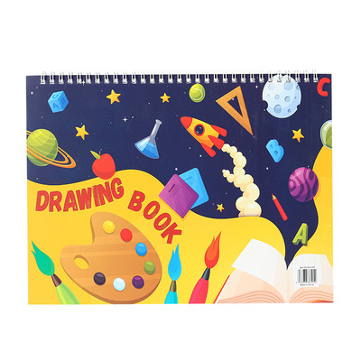 A4加厚线圈素描本儿童涂鸦本
