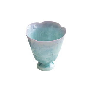 谦航结晶釉渐变紫花蕾杯主人杯陶瓷高端女士闻香品茗杯单杯子茶盏