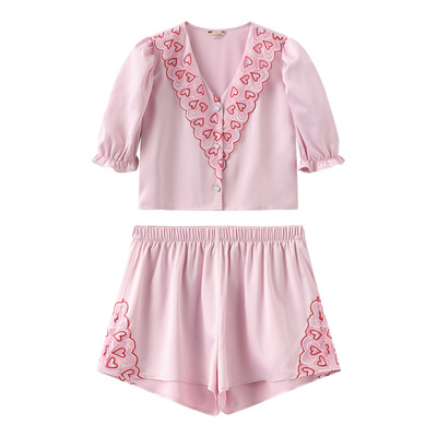 女士丝质薄款睡衣家居服