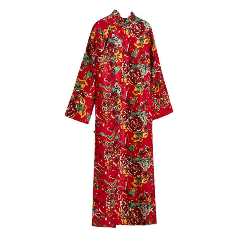 东北风大花布长衫大褂搞笑伴郎服