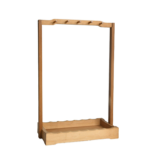 赵北楠木笔挂毛笔收纳书法挂架毛笔架笔搁文房四宝展示架实木毛笔架摆件新中式笔架挂笔创意书法用品置物架