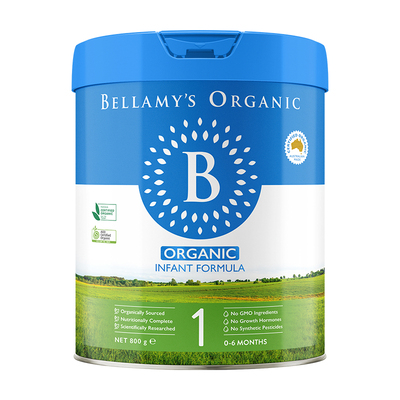 Bellamys贝拉米经典婴儿配方奶粉新版1段0-6个月800g/罐