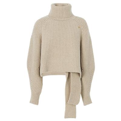 RECTO女士高领长袖针织衫毛衣