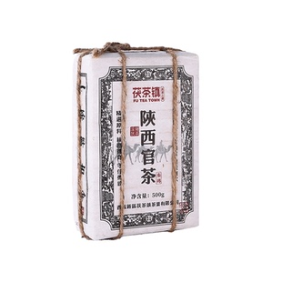 泾阳茯茶【陕西官茶】500克高品质手筑金花茯茶陕西特产礼黑砖茶