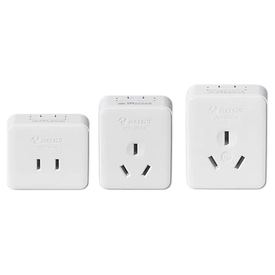 公牛明装面板插座扁孔二三