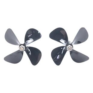 高硬度4mm孔径 船模四叶螺旋桨 PC正反螺旋桨 拉网船打窝船模船桨