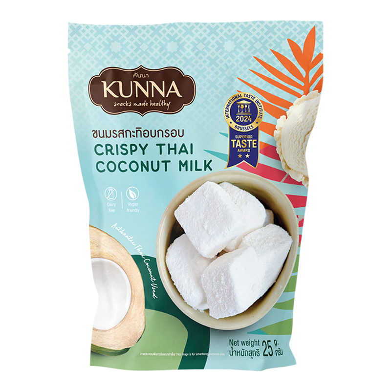 泰国kunna冻干椰子奶块网红零食
