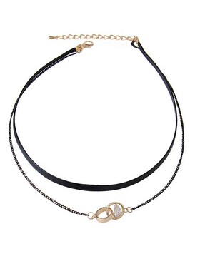 黑色颈链choker项圈女颈带