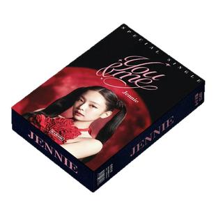 BLACKPINK周边金智妮小卡镭射55张高清卡片非官方签名LOMO拍立得