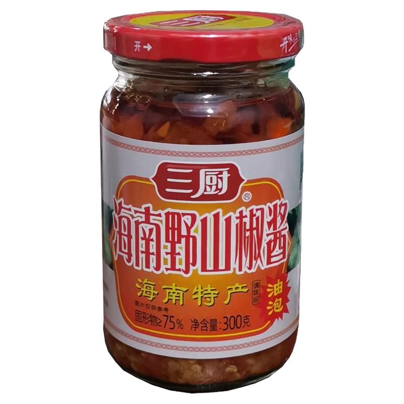 海南特产批零三厨野山椒辣椒酱