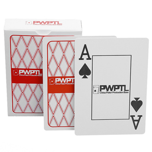 PWPT德州扑克牌德扑比赛专用pvc塑料防水牌大字磨砂宽牌整箱批发