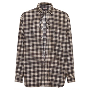 DSQUARED2/D2次方 2025秋冬Magliano系列 男士棉质格纹时尚衬衫