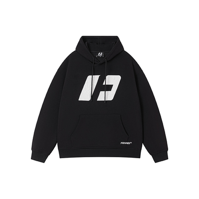 FORNINES重磅连帽酒红色卫衣男款潮牌情侣宽松秋冬加厚加绒外套女