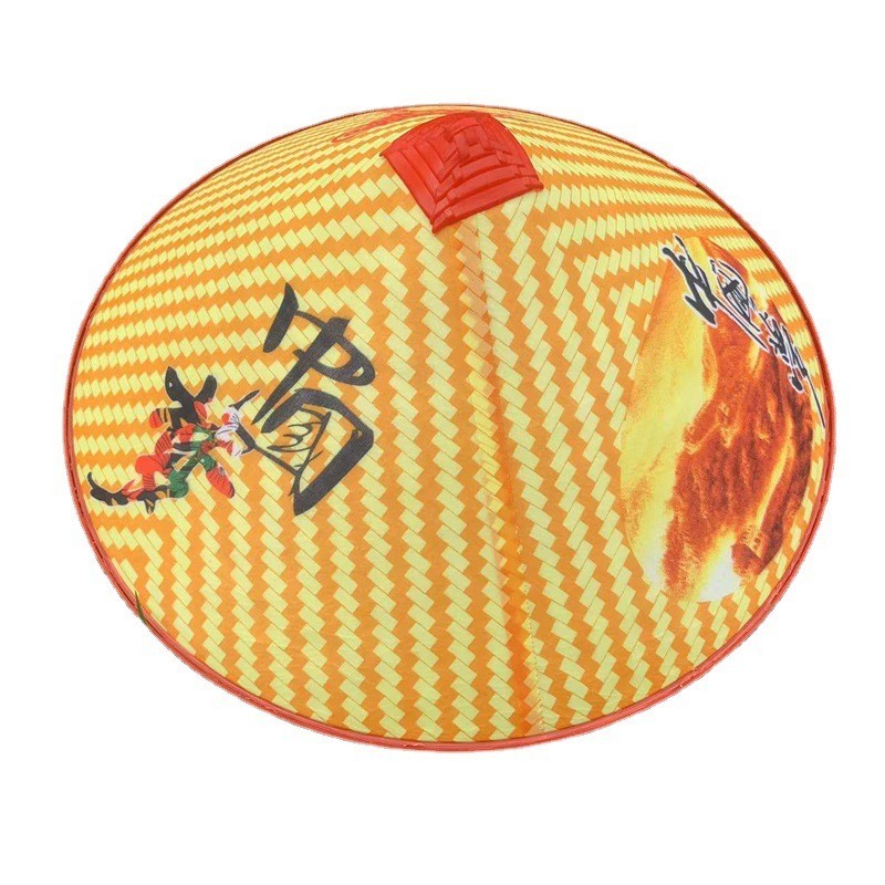 春夏农民防晒防雨塑料斗笠帽遮阳防紫外线雨布帽子舞蹈帽劳保帽