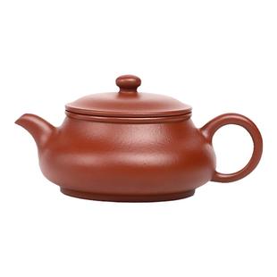 宜兴紫砂壶名家工艺师纯手工原矿30目朱泥全手明炉壶家用办公茶具