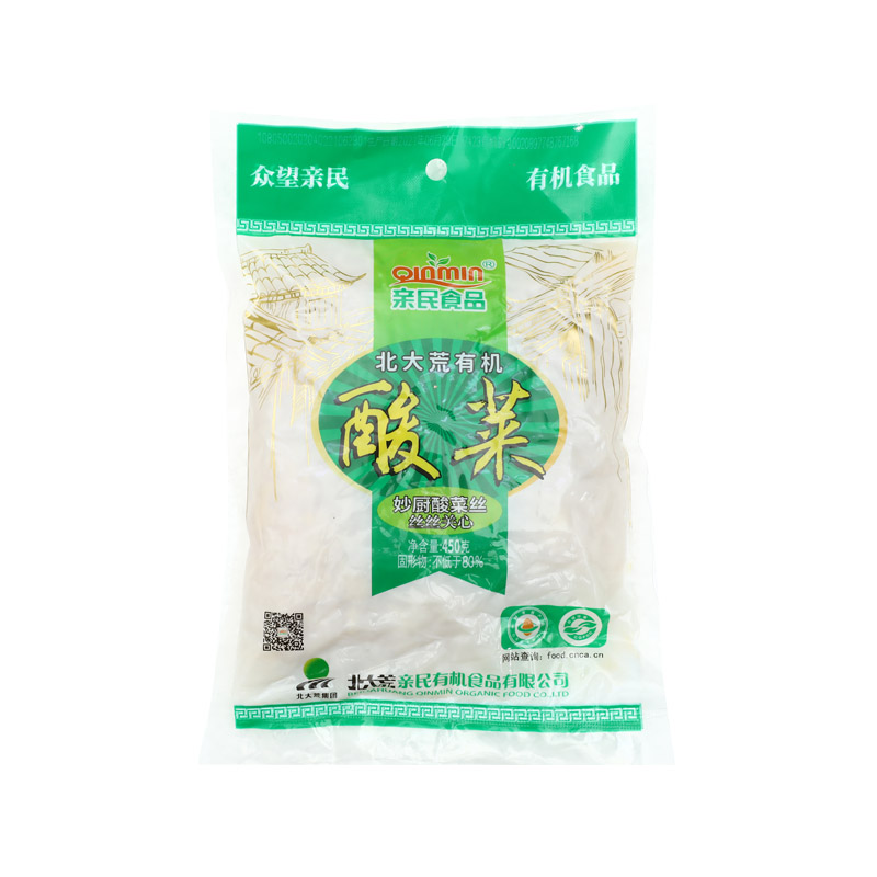 北大荒亲民有机酸菜丝450克 腌制/榨菜/泡菜