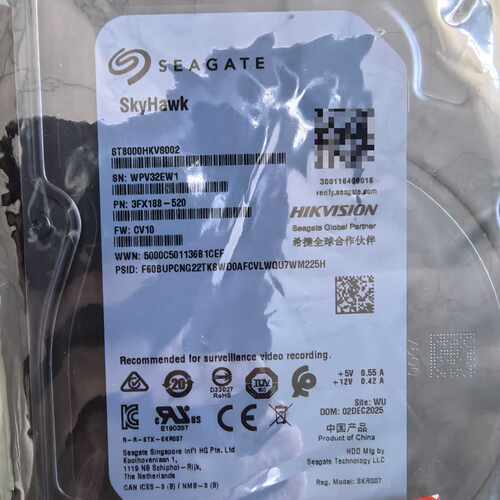希捷SkyHawk ST8000HKVS002监控硬盘 8T—议价