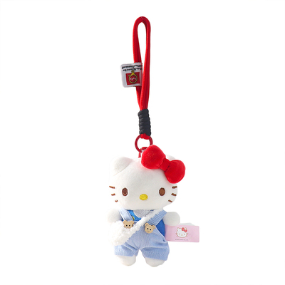 正版hellokitty三丽鸥sanrio包包挂件毛绒公仔小玩偶书包挂饰KT猫