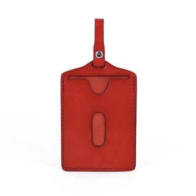 日韩原创植鞣牛皮复古卡包行李牌