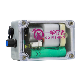 便携户外增氧泵钓鱼大气量氧气泵锂电池太阳能防水USB小型充氧机