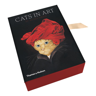 【现货】 Cats in Art (Notecard Box) (Thames Hudson Gift) 艺术中的猫：20张明信片套装盒 猫咪绘画 英文原版 正版 Susan Herbe