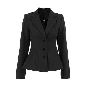 Elegant Coat欧美女士外套优雅长袖收腰西装上衣极简风外套