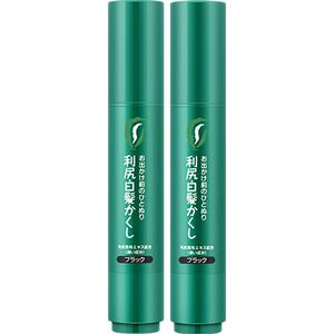 日本进口利尻昆布染发笔补染棒2支装纯植物遮白发神器一次性便携