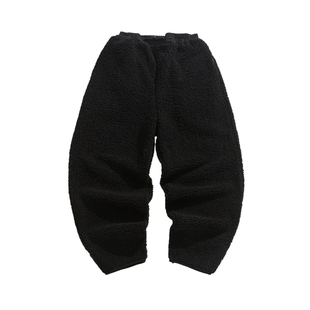 男士新中式加绒加厚裤子男2025新款冬季大码男裤中国风灯笼裤宽松