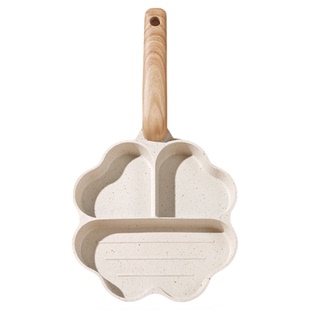 阿米尔麦饭石不粘无氟涂层炒锅家用平底早餐煎锅燃气电磁炉