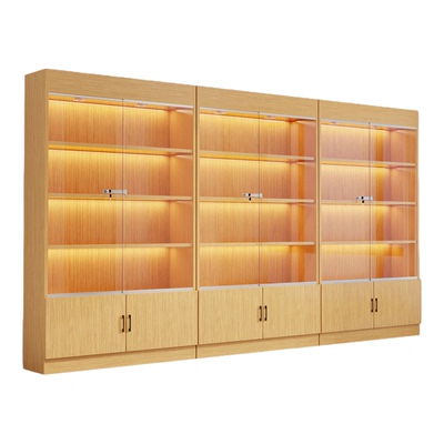 玻璃展示柜货架陈列柜货柜超市便利店烟酒展柜新款立式落地展示架