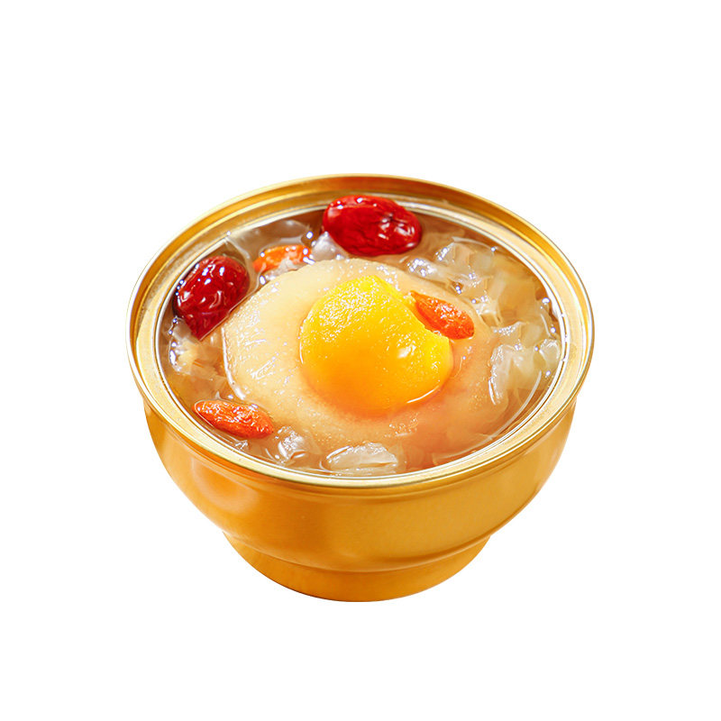 枇杷炖整颗梨即食烤梨速食银耳羹