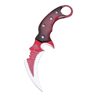 赤枭爪子刀影锋蝴蝶折刀三角洲怜悯之刀北极星弹簧弹射模型可伸缩