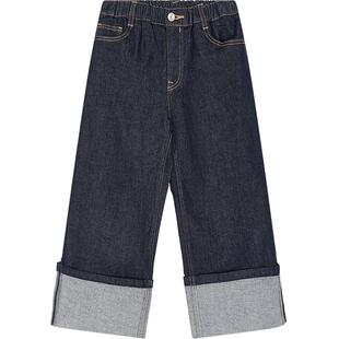 新款江南布衣童装牛仔九分裤直筒26春男女童jnbybyjnby1Q2E13470