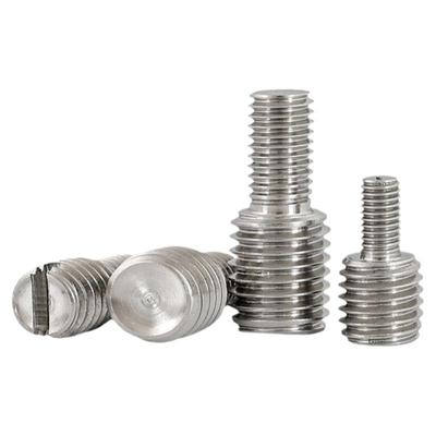 304不锈钢变径螺丝双头一字槽