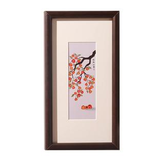 新中式实木书法相框摆台高级感挂墙字画装裱照片diy定制长条框架