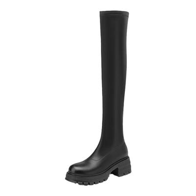 卓诗尼官方旗舰过膝皮靴