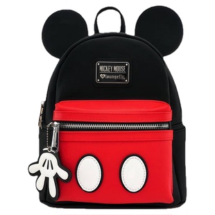 Loungefly迪士尼米老鼠米奇耳朵造型周边双肩包男女卡通迷你背包