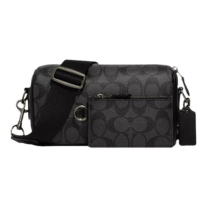 【官方正品】COACH/蔻驰男包丹宁牛仔斜挎单肩子母包生日礼物