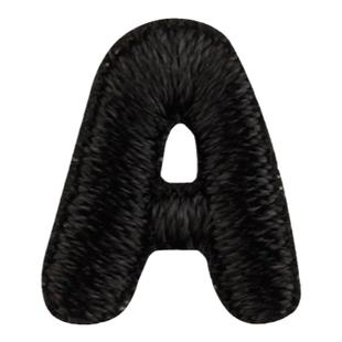 小号字母刺绣贴黑色卡通英文patch补丁徽章姓名布贴鞋帽记号标