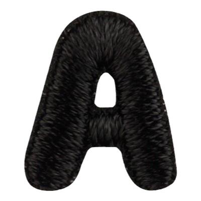 黑色字母刺绣贴姓名记号DIY补丁